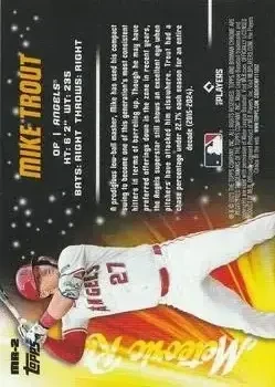 Back of Mike Trout