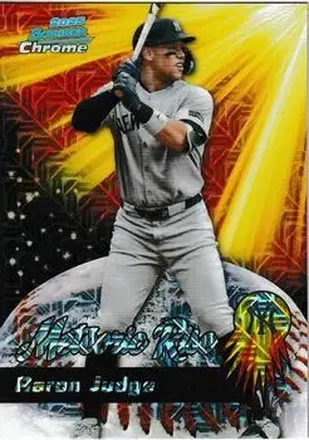 2025 Bowman Chrome #MR-4 Meteoric Rise Mojo Mega Refractor Aaron Judge