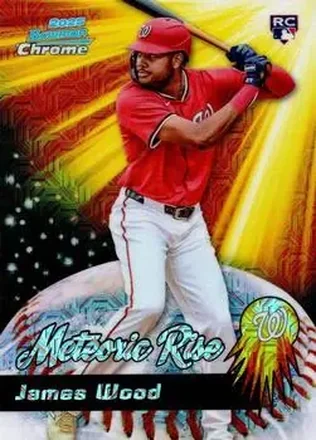 2025 Bowman Chrome #MR-5 Meteoric Rise Mojo Mega Refractor James Wood