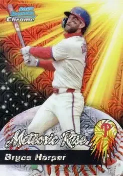 2025 Bowman Chrome #MR-14 Meteoric Rise Mojo Mega Refractor Bryce Harper