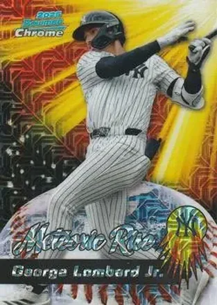 2025 Bowman Chrome #MR-18 Meteoric Rise Mojo Mega Refractor George Lombard Jr.