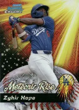 2025 Bowman Chrome #MR-19 Meteoric Rise Mojo Mega Refractor Zyhir Hope