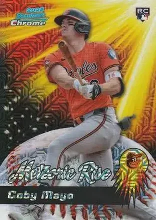 2025 Bowman Chrome #MR-22 Meteoric Rise Mojo Mega Refractor Coby Mayo