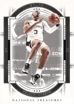 2023-24 Panini National Treasures #27 - Keldon Johnson - San Antonio Spurs