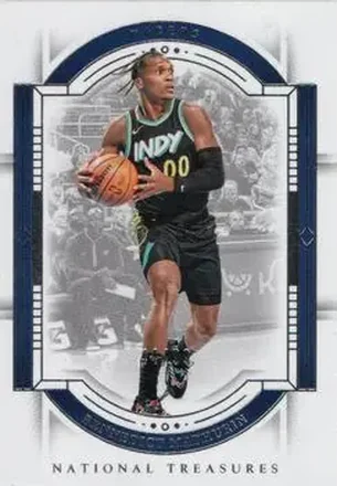 2023-24 Panini National Treasures #32 - Bennedict Mathurin - Indiana Pacers