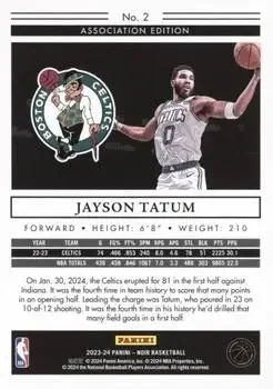 Back of Jayson Tatum