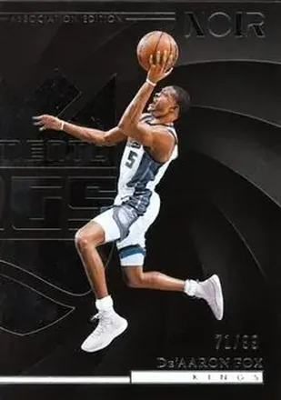 2023-24 Panini Noir #7 De'Aaron Fox