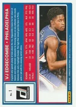 Back of VJ Edgecombe