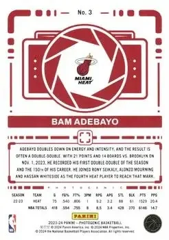 Back of Bam Adebayo