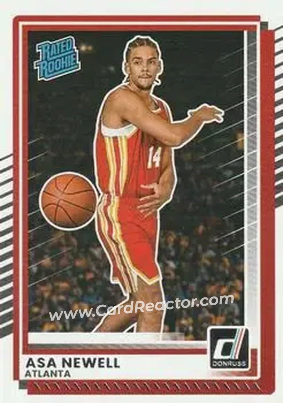 2025-26 Donruss #14 - Asa Newell - Atlanta Hawks - Front