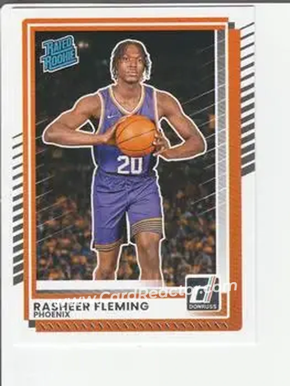 2025-26 Donruss #18 - Rasheer Fleming - Phoenix Suns - Front 2025-26 Donruss #18 - Rasheer Fleming - Phoenix Suns - Front