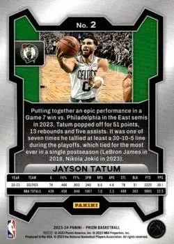 Back of Jayson Tatum