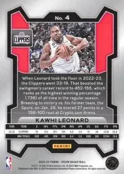 Back of Kawhi Leonard