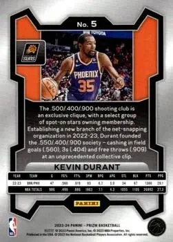 Back of Kevin Durant