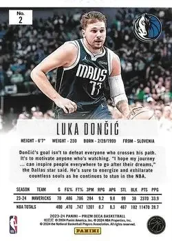 Back of Luka Dončić