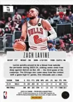 Back of Zach LaVine