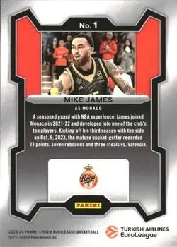 Back of Mike James