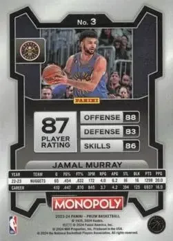 Back of Jamal Murray