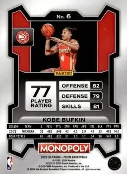 Back of Kobe Bufkin