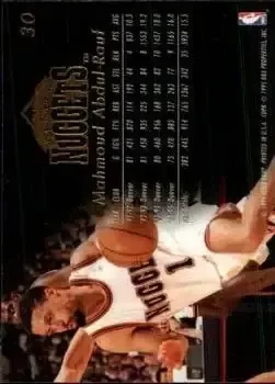 Back of Mahmoud Abdul-Rauf