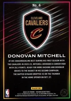 Back of Donovan Mitchell