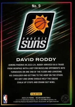Back of David Roddy