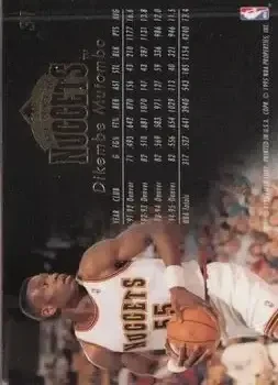 Back of Dikembe Mutombo