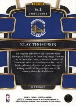 Back of Klay Thompson