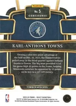 Back of Karl-Anthony Towns