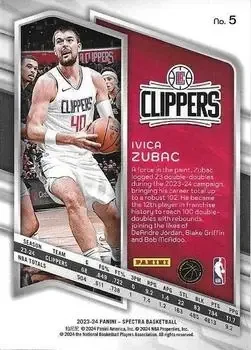 Back of Ivica Zubac