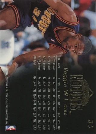 Reggie WIlliams 뒷면