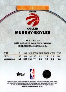 Back of Collin Murray-Boyles
