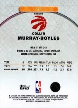 Back of Collin Murray-Boyles