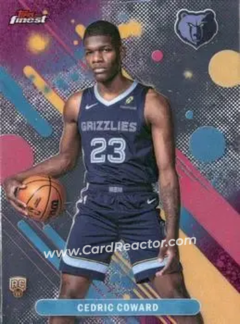 2025-26 Finest #11 - Cedric Coward - Memphis Grizzlies - Front
