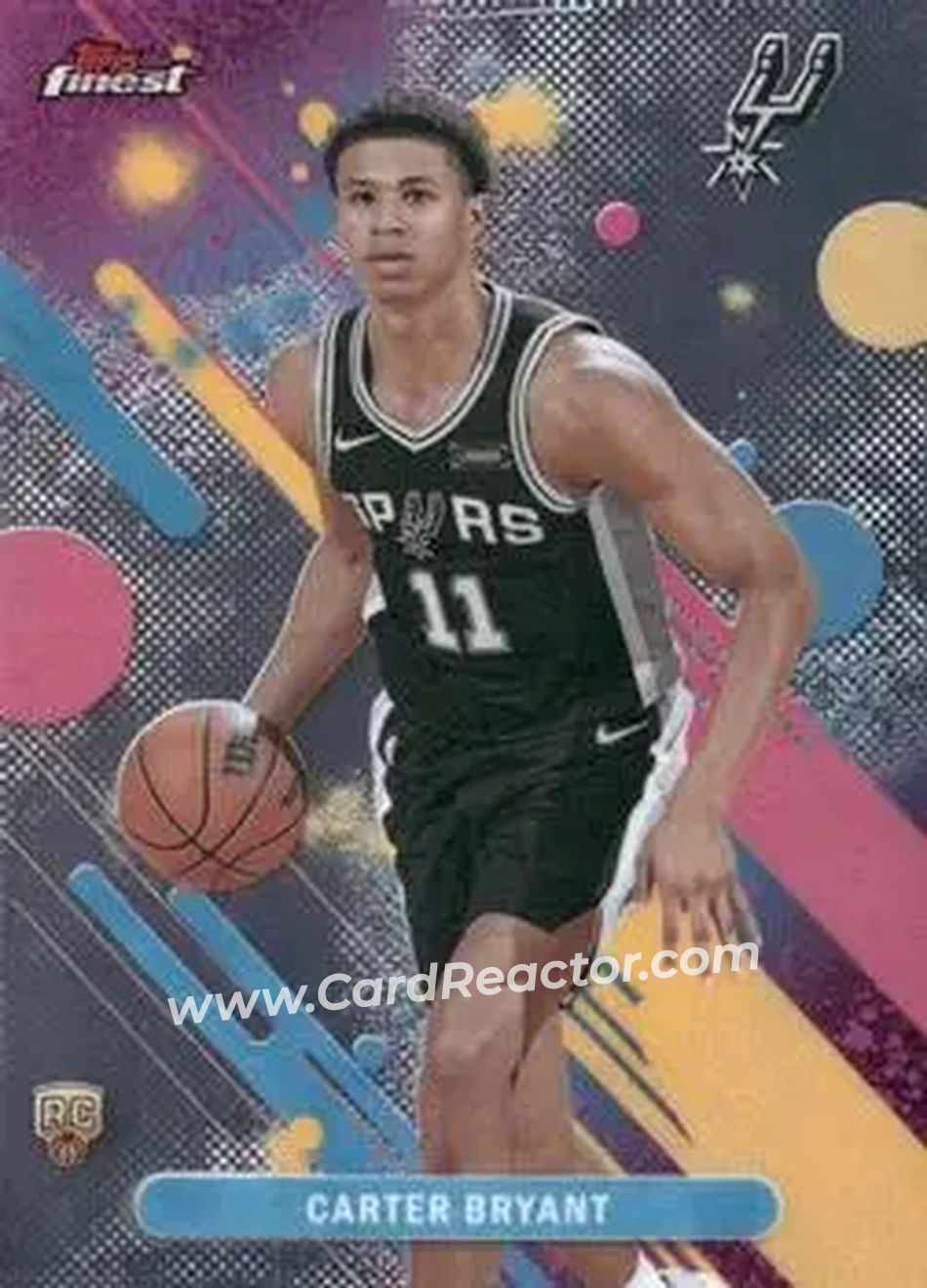 2025-26 Finest #14 - Carter Bryant - San Antonio Spurs - Front 2025-26 Finest #14 - Carter Bryant - San Antonio Spurs - Front