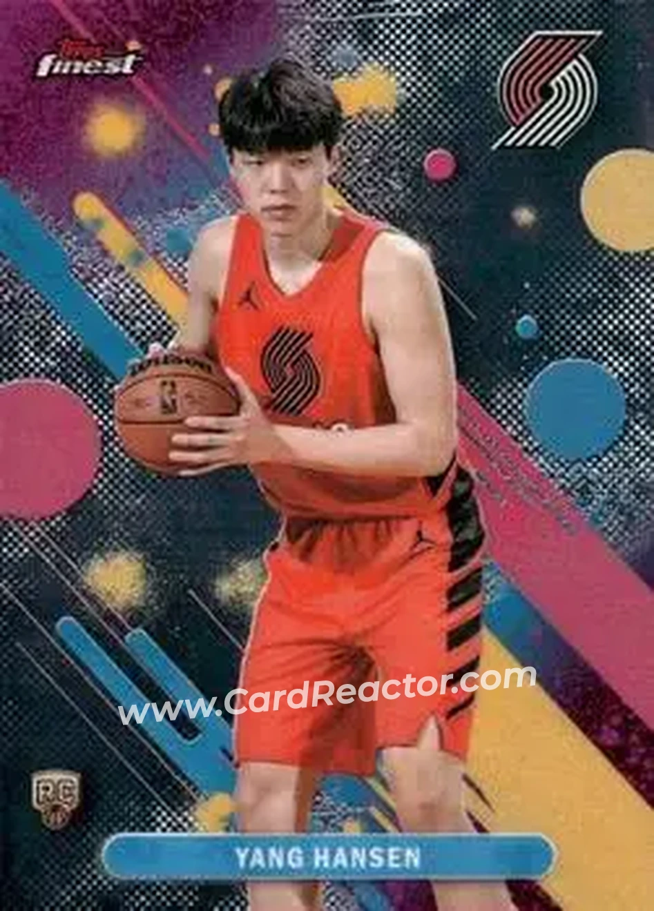 2025-26 Finest #16 - Yang Hansen - Portland Trail Blazers - Front