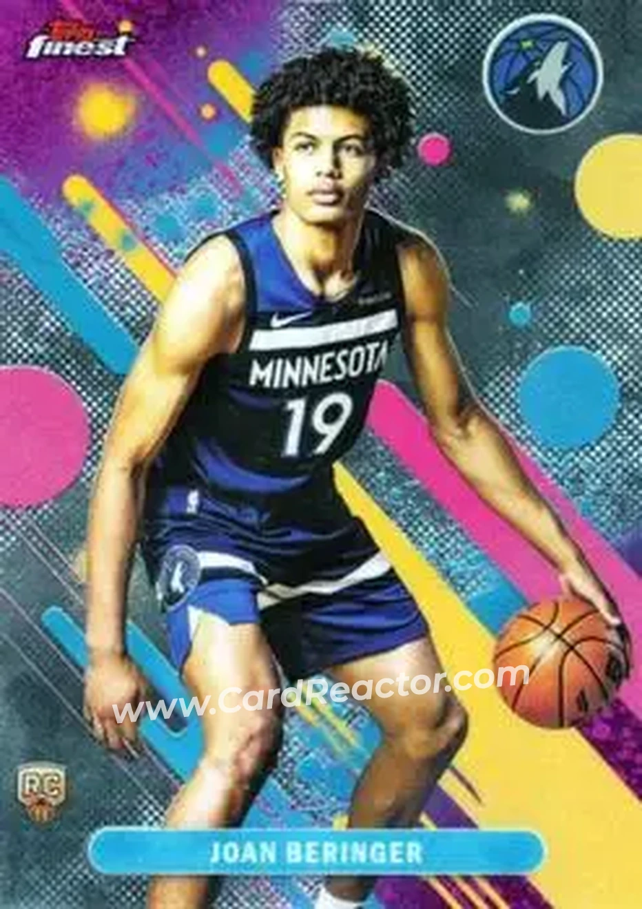2025-26 Finest #17 - Joan Beringer - Minnesota Timberwolves - Front
