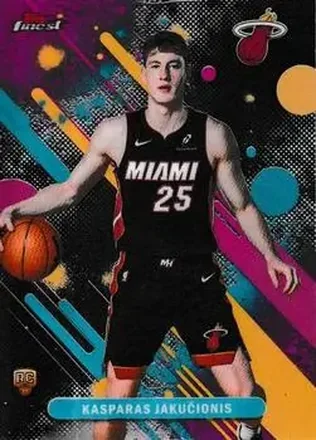 2025-26 Finest #20 - Kasparas Jakučionis - Miami Heat 2025-26 Finest #20 - Kasparas Jakučionis - Miami Heat