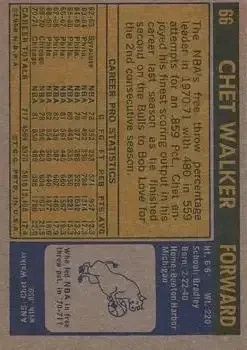 Back of Chet Walker
