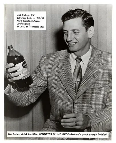 1950-51 Bennett Prune Juice Baltimore Bullets #NNO Dick Mehen
