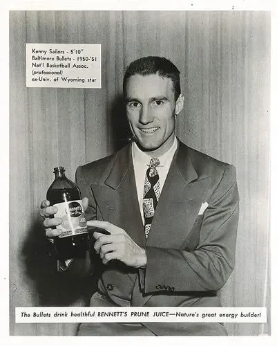 1950-51 Bennett Prune Juice Baltimore Bullets #NNO Kenny Sailors