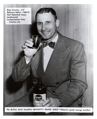 1950-51 Bennett Prune Juice Baltimore Bullets #NNO Belus Smawley