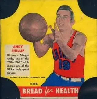 1950-51 Bread for Health #NNO - Andy Phillip - Philadelphia Warriors 1950-51 Bread for Health #NNO - Andy Phillip - Philadelphia Warriors