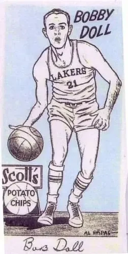 1950-51 Scott's Potato Chips Minneapolis Lakers #NNO Bob Doll