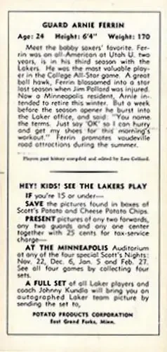 Back of Arnold Ferrin