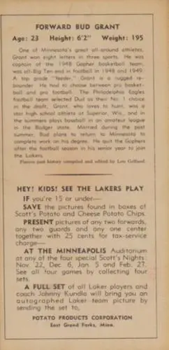 Back of Bud Grant