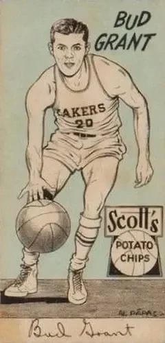 1950-51 Scott's Potato Chips Minneapolis Lakers #NNO Bud Grant