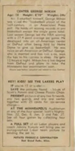 Back of George Mikan