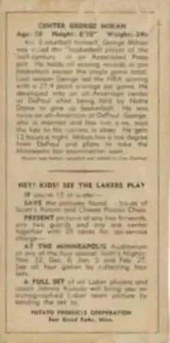 Back of George Mikan