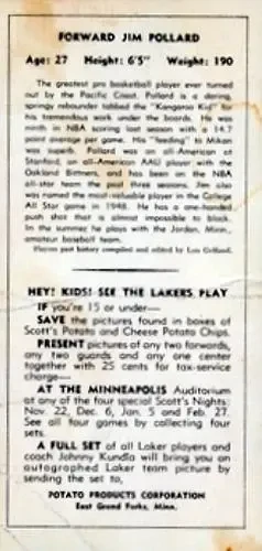 Back of Jim Pollard